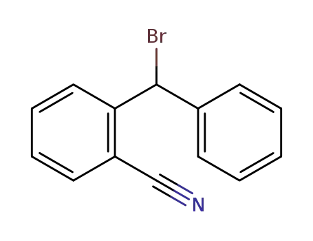 Molecular Structure of 90292-83-4 (Benzonitrile, 2-(bromophenylmethyl)-)
