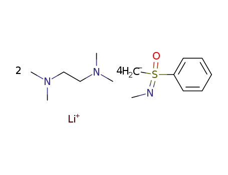 Molecular Structure of 104091-60-3 (<(S)-(N-Methyl-S-phenylsulfonimidoyl)methyllithium>4*2(tmeda))