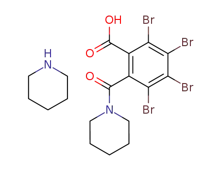 Molecular Structure of 80992-17-2 (piperidinium 3,4,5,6-tetrabromo-2-piperidinocarbonylbenzoate)