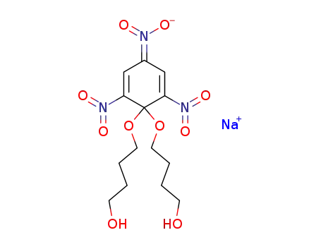 sodium 1,1-di-(δ-hydroxybutoxy)-2,4,6-trinitrocyclohexa-2,5-dienate