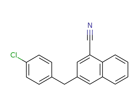 1-Naphthalenecarbonitrile, 3-[(4-chlorophenyl)methyl]-