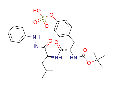 tert-butyloxycarbonyl-O-sulfotyrosyl-leucine α-phenylhydrazide
