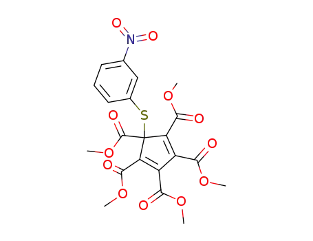5-(3-Nitro-phenylsulfanyl)-cyclopenta-1,3-diene-1,2,3,4,5-pentacarboxylic acid pentamethyl ester