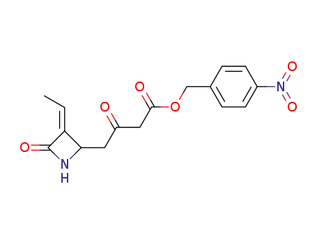 4-[3-Eth-(Z)-ylidene-4-oxo-azetidin-2-yl]-3-oxo-butyric acid 4-nitro-benzyl ester