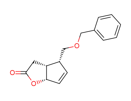 (+/-)(3aR<sup>*</sup>,4R<sup>*</sup>,6aS<sup>*</sup>)-3,3a,4,6a-tetrahydro-4-<(benzyloxy)-methyl>-2H-cyclopenta<b>furan-1-one