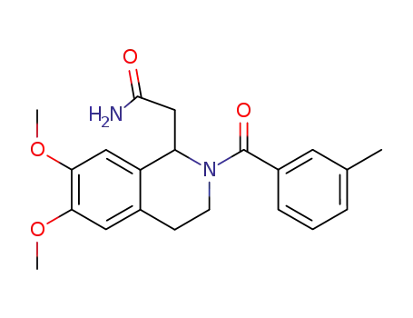 2-[6,7-Dimethoxy-2-(3-methyl-benzoyl)-1,2,3,4-tetrahydro-isoquinolin-1-yl]-acetamide