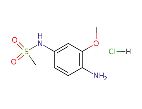 Molecular Structure of 83209-83-0 (N-(4-AMINO-3-METHOXYPHENYL)METHANESULFONAMIDE HCL)