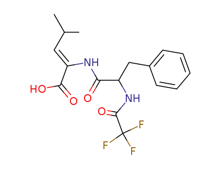 Molecular Structure of 113586-14-4 (Leucine, 2,3-didehydro-N-[N-(trifluoroacetyl)-DL-phenylalanyl]-, (Z)-)