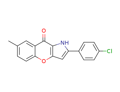 [1]Benzopyrano[3,2-b]pyrrol-9(1H)-one, 2-(4-chlorophenyl)-7-methyl-