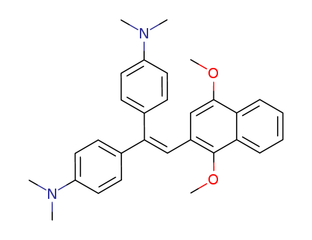 Benzenamine, 4,4'-[(1,4-dimethoxy-2-naphthalenyl)ethenylidene]bis[N,N-dimethyl- (9CI) cas  79971-26-9