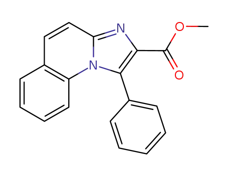Molecular Structure of 132524-99-3 (2-methoxycarbonyl-3-phenylimidazo<1,2-a>quinoline)