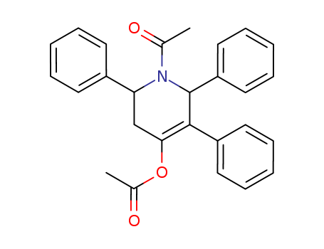 Molecular Structure of 124841-53-8 (4-Pyridinol, 1-acetyl-1,2,3,6-tetrahydro-2,5,6-triphenyl-, acetate (ester))