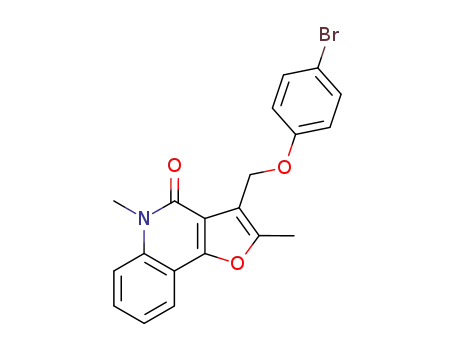 3-(4-Bromo-phenoxymethyl)-2,5-dimethyl-5H-furo[3,2-c]quinolin-4-one