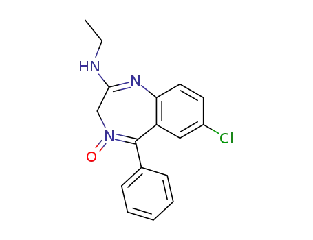 7-Chloro-2-ethylamino-5-phenyl-3H-1,4-benzodiazepine 4-Oxide