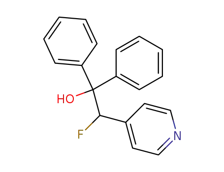 Molecular Structure of 138761-50-9 (4-(1-fluoro-2-hydroxy-2,2-diphenylethyl)pyridine)