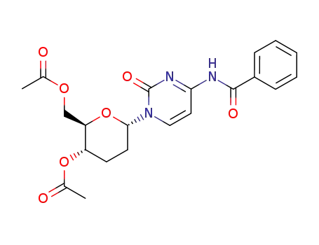 N<sup>4</sup>-Benzoyl-1-(4',6'-di-O-acetyl-2',3'-dideoxy-α-D-glucopyranosyl)cytosin