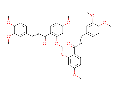 (E)-3-(3,4-Dimethoxy-phenyl)-1-(2-{2-[(E)-3-(3,4-dimethoxy-phenyl)-acryloyl]-5-methoxy-phenoxymethoxy}-4-methoxy-phenyl)-propenone