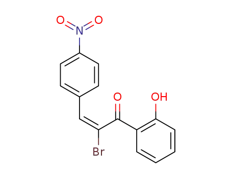 2-Propen-1-one, 2-bromo-1-(2-hydroxyphenyl)-3-(4-nitrophenyl)-, (E)-