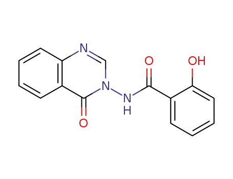 Molecular Structure of 123199-81-5 (2-Hydroxy-N-(4-oxo-3(4H)-quinazolinyl)benzamide)