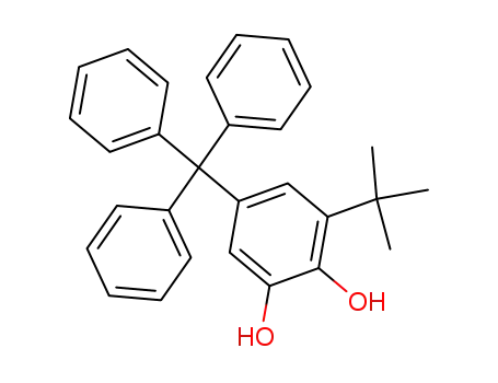 Molecular Structure of 66524-15-0 (1,2-Benzenediol, 3-(1,1-dimethylethyl)-5-(triphenylmethyl)-)