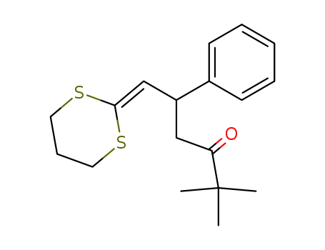 6-[1,3]Dithian-2-ylidene-2,2-dimethyl-5-phenyl-hexan-3-one