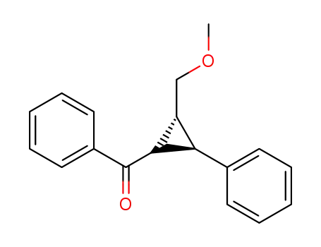 Molecular Structure of 120342-91-8 (((2R,3R)-2-Methoxymethyl-3-phenyl-cyclopropyl)-phenyl-methanone)