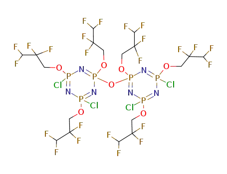 bis<dichlorotris(2,2,3,3-tetrafluoropropoxy)cyclotri-λ<sup>5</sup>-phosphazen-2-yl> oxide