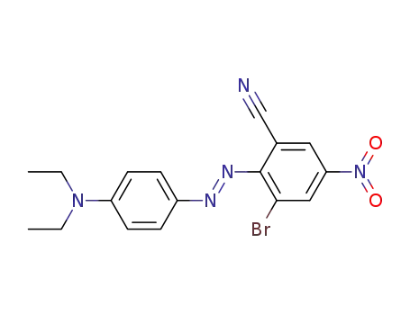 3-Bromo-2-(4-diethylamino-phenylazo)-5-nitro-benzonitrile