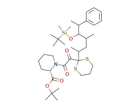 (S)-1-(2-{2-[4-(tert-Butyl-dimethyl-silanyloxy)-1,3-dimethyl-5-phenyl-hexyl]-[1,3]dithian-2-yl}-2-oxo-acetyl)-piperidine-2-carboxylic acid tert-butyl ester
