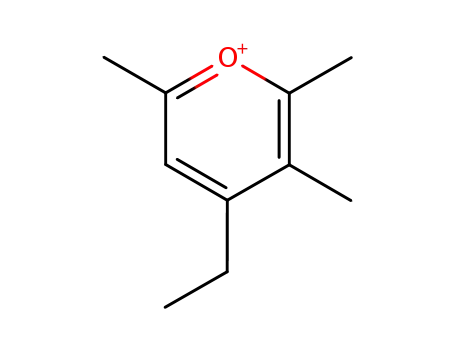Molecular Structure of 62025-85-8 (Pyrylium, 4-ethyl-2,3,6-trimethyl-)