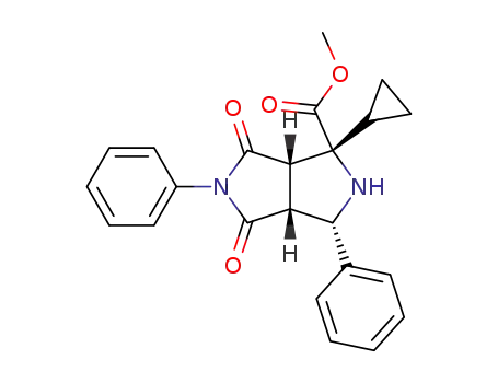 methyl c-2-cyclopropyl-4,7-diphenyl-6,8-dioxo-3,7-diazabicyclo<3.3.0>octane-r-2-carboxylate