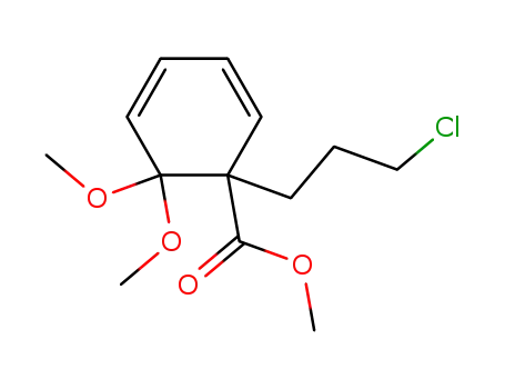 2,4-Cyclohexadiene-1-carboxylic acid,
1-(3-chloropropyl)-6,6-dimethoxy-, methyl ester