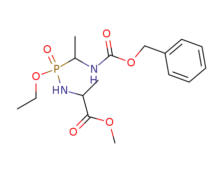 Molecular Structure of 130568-27-3 (N-(Benzyloxycarbonylamino ethyl ethoxyphosphinyl)-alanine methyl ester)