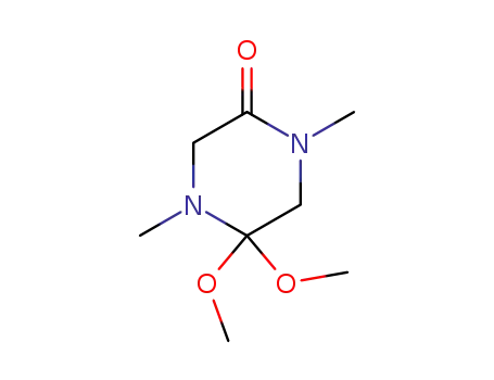 Molecular Structure of 111886-77-2 (Piperazinone, 5,5-dimethoxy-1,4-dimethyl- (9CI))