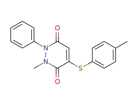 3,6-Pyridazinedione,
1,2-dihydro-2-methyl-4-[(4-methylphenyl)thio]-1-phenyl-