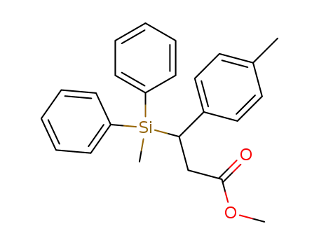 Benzenepropanoic acid, 4-methyl-b-(methyldiphenylsilyl)-, methyl ester
