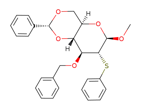 (2R,4aR,6R,7R,8S,8aR)-8-Benzyloxy-6-methoxy-2-phenyl-7-phenylsulfanyl-hexahydro-pyrano[3,2-d][1,3]dioxine