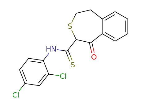 2-(N-2,4-Dichlorphenyl-thiocarbamoyl)-4,5-dihydro-2H-3-benzothiepin-1-on