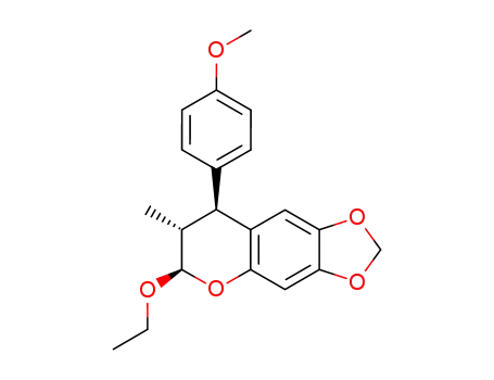 (6R,7R,8S)-6-Ethoxy-8-(4-methoxy-phenyl)-7-methyl-7,8-dihydro-6H-[1,3]dioxolo[4,5-g]chromene