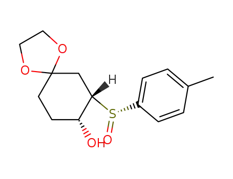 (7S,8R)-7-((R)-Toluene-4-sulfinyl)-1,4-dioxa-spiro[4.5]decan-8-ol