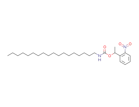 Molecular Structure of 133795-17-2 (N-<<(2-nitrophenyl)-1-methylmethoxy>carbonyl>octadecylamine)