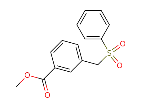 Benzoic acid, 3-[(phenylsulfonyl)methyl]-, methyl ester