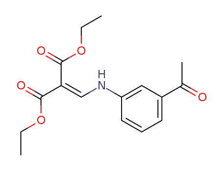 Propanedioic acid, [[(3-acetylphenyl)amino]methylene]-, diethyl ester