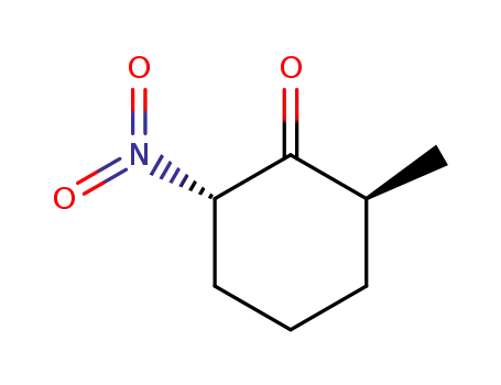Molecular Structure of 80594-88-3 (Cyclohexanone, 2-methyl-6-nitro-, trans-)