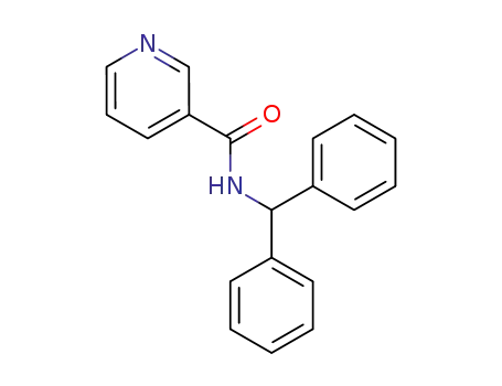 3-Pyridinecarboxamide, N-(diphenylmethyl)-
