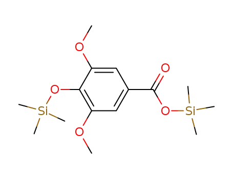 Molecular Structure of 10517-29-0 (Trimethylsilyl 3,5-dimethoxy-4-(trimethylsilyloxy)benzoate)