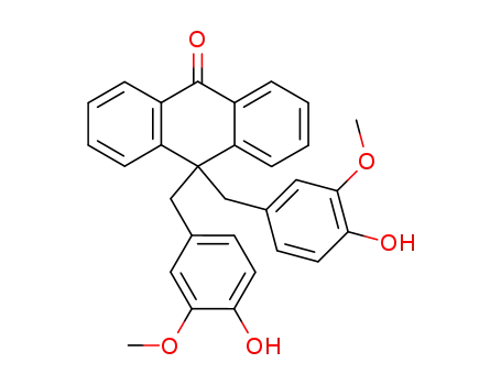 10,10-Bis[(4-hydroxy-3-methoxyphenyl)methyl]anthracen-9(10H)-one