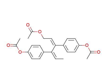 Molecular Structure of 70101-24-5 (1-O-Acetyl-3,4-bis-(4-acetoxyphenyl)-hexa-2,4-dien-1-ol)