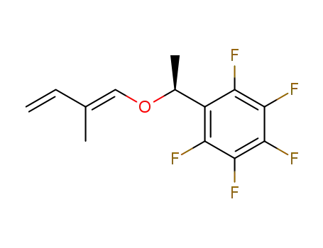 Molecular Structure of 358725-37-8 ((+)-1,2,3,4,5-pentafluoro-6-{1-(S)-[1E-2-methylbuta-1,3-dienyloxy]ethyl}benzene)