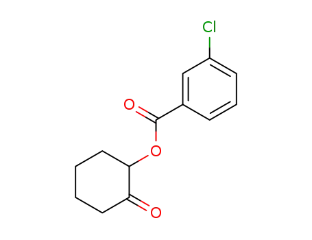 Molecular Structure of 61543-83-7 (Benzoic acid, 3-chloro-, 2-oxocyclohexyl ester)